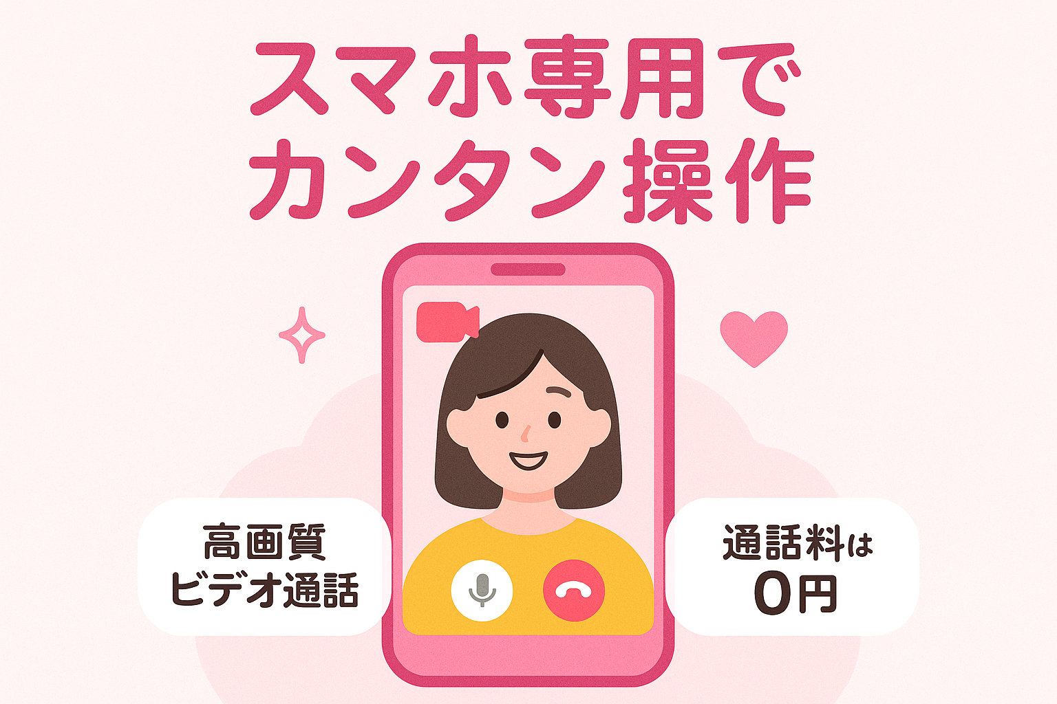 VI-VOはスマホ専用設計で操作がかんたん・通話料0円