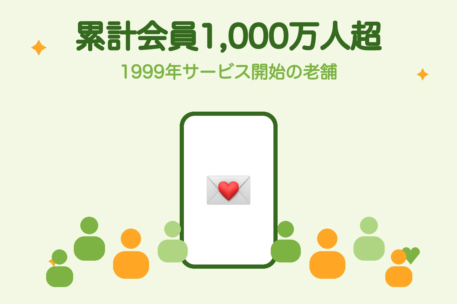 ワクワクメールは累計会員1,000万人超・1999年開始の老舗出会い系