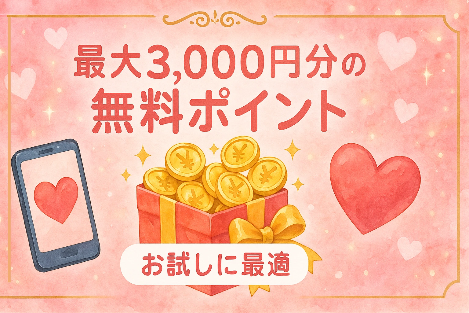 VI-VO（ビーボ）は最大3,000円分の無料ポイントでお試しできる
