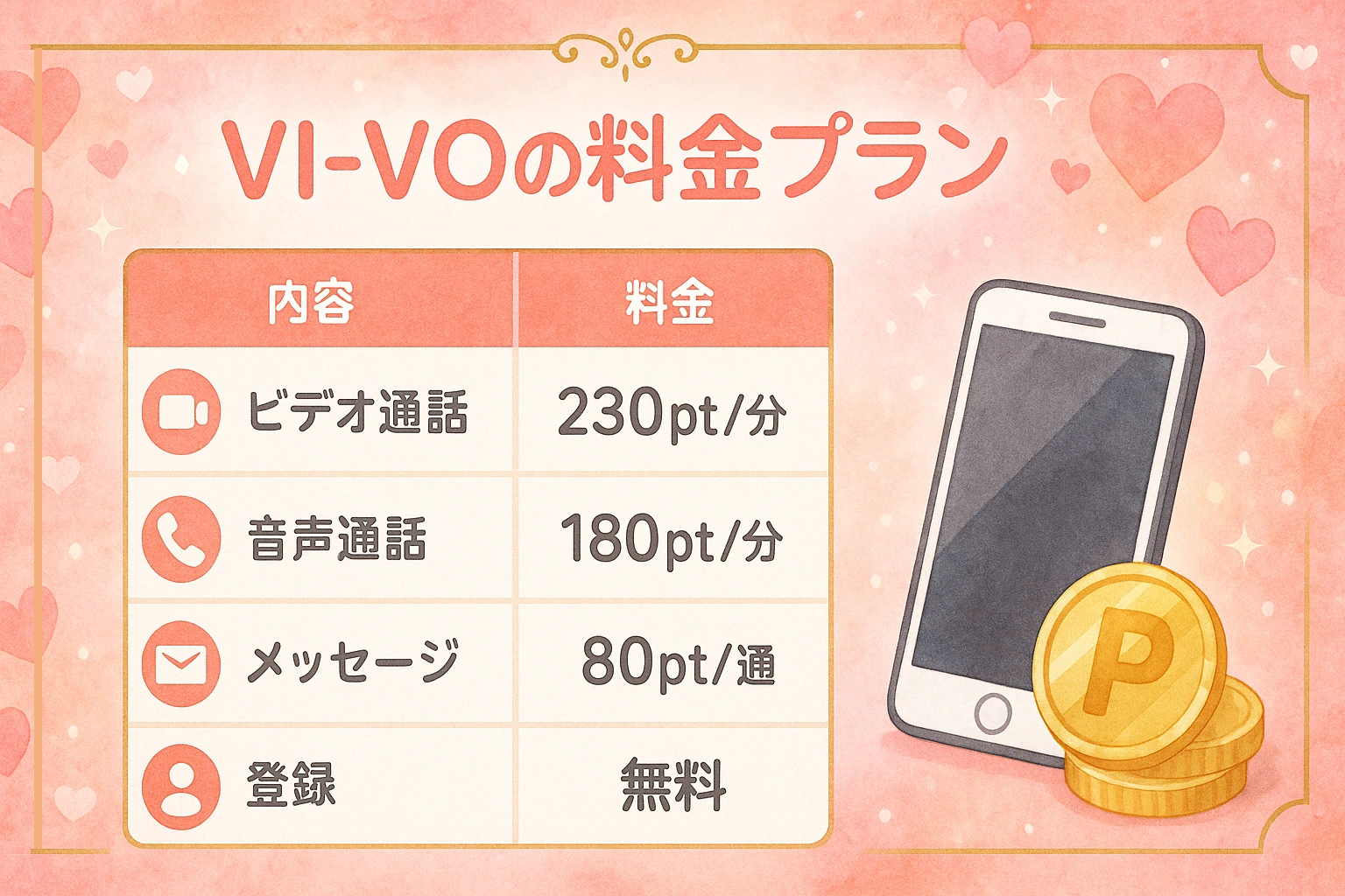 VI-VO（ビーボ）の料金プラン