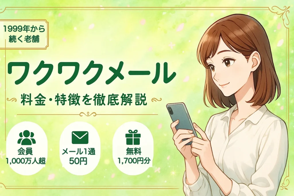 ワクワクメールの料金・特徴を徹底解説